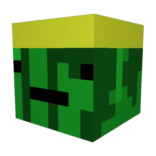 NebelMilfy Minecraft avatar head, 3D render
