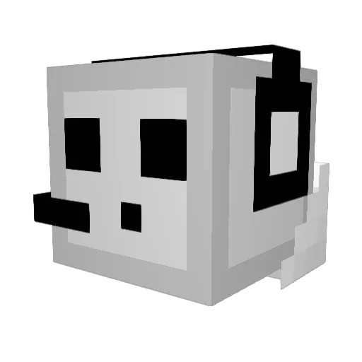NebelShin Minecraft avatar head, 3D render