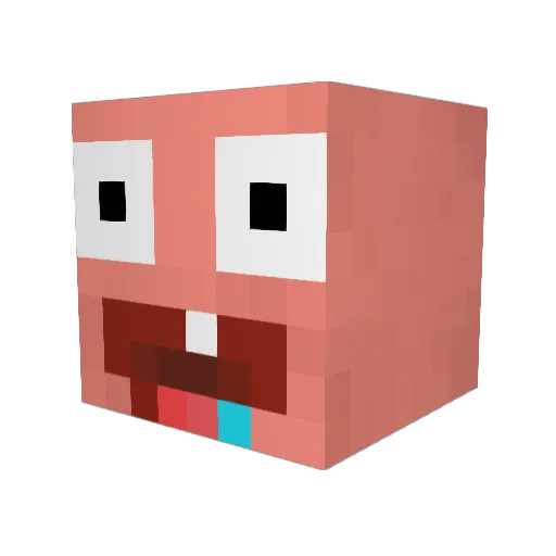 NebelSimi Minecraft avatar head, 3D render
