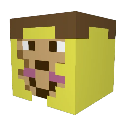 NebelSkill Minecraft avatar head, 3D render