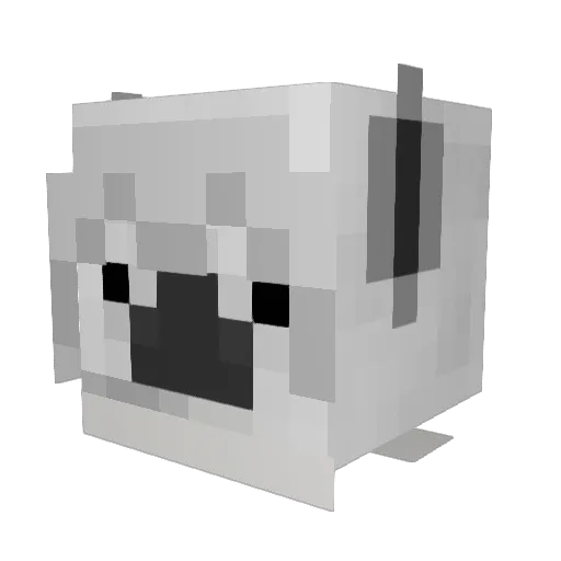 Nebel__Lama Minecraft avatar head, 3D render