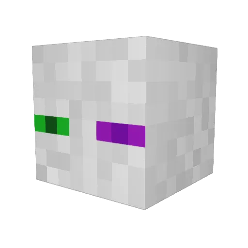Nebelus_Necrm Minecraft avatar head, 3D render
