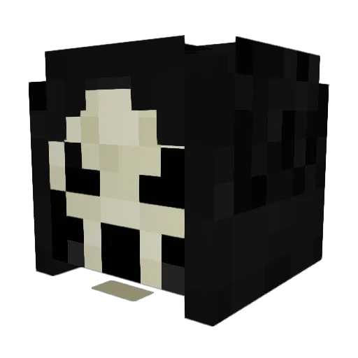 Nebesnu Minecraft avatar head, 3D render