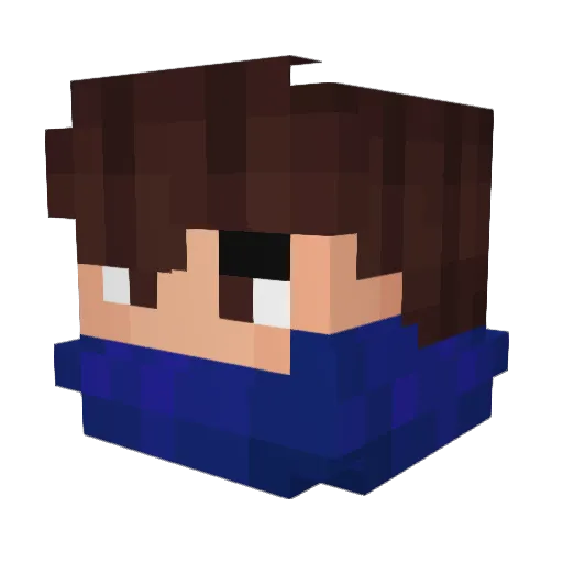 Nebex__ Minecraft avatar head, 3D render