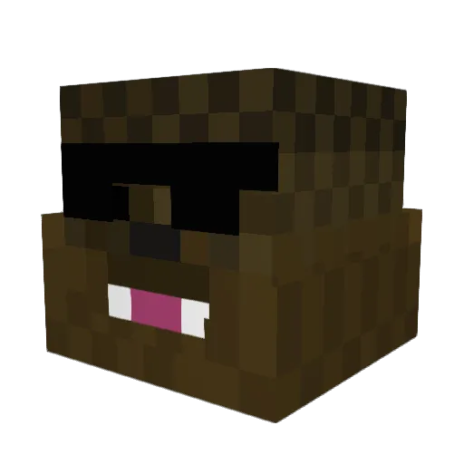 Nebicool10 Minecraft avatar head, 3D render