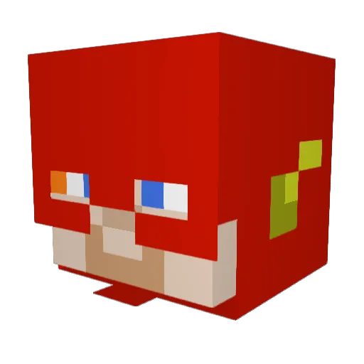 Nebiros90 Minecraft avatar head, 3D render