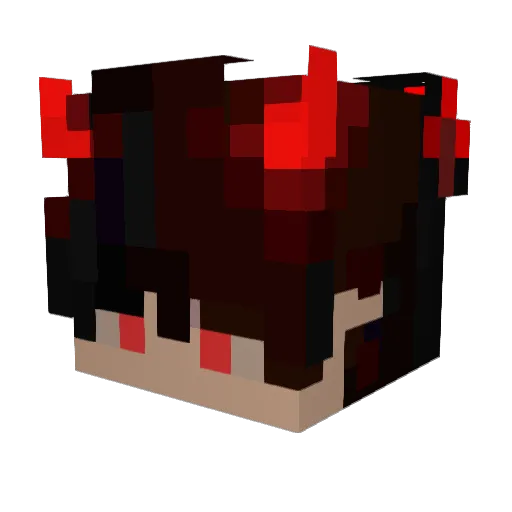 Nebsi Minecraft avatar head, 3D render