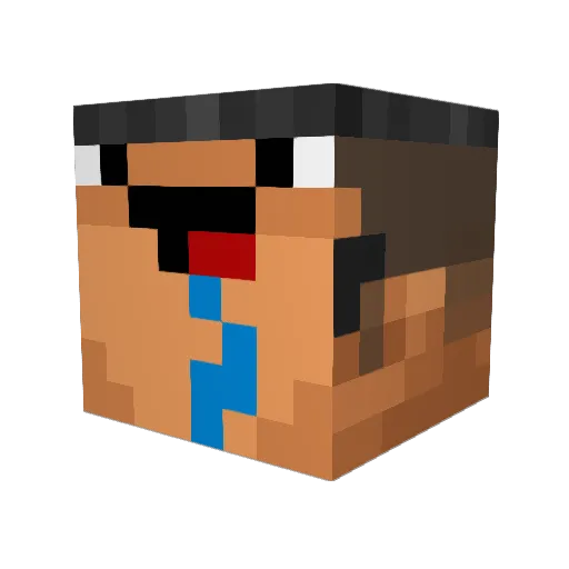 NebsiIsMyGf Minecraft avatar head, 3D render
