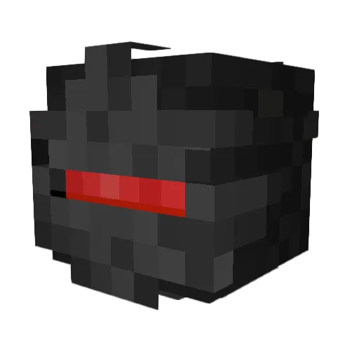 Nebtogo Minecraft avatar head, 3D render