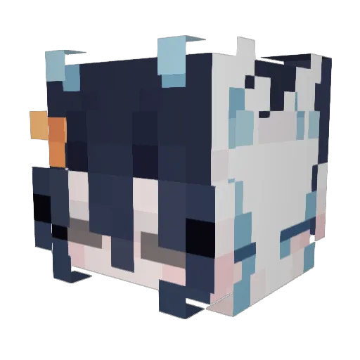 Nebu_Bunny Minecraft avatar head, 3D render