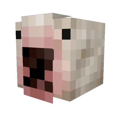 Nebul49 Minecraft avatar head, 3D render