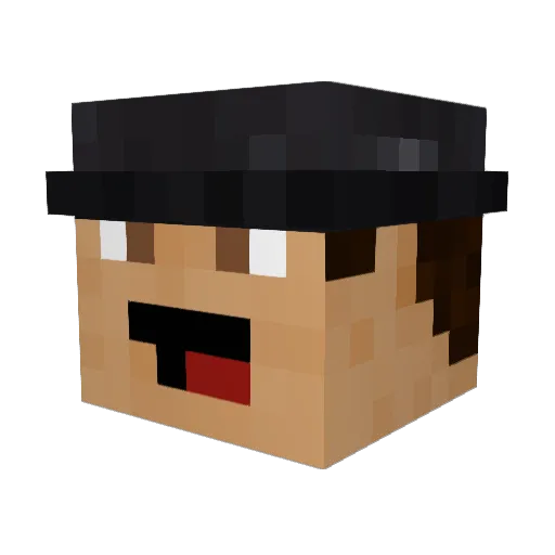 Nebula72 Minecraft avatar head, 3D render