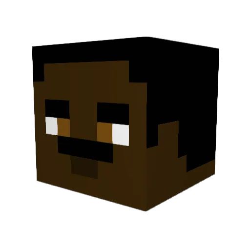 Nebula8989 Minecraft avatar head, 3D render
