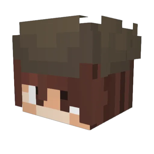 Nebula96 Minecraft avatar head, 3D render