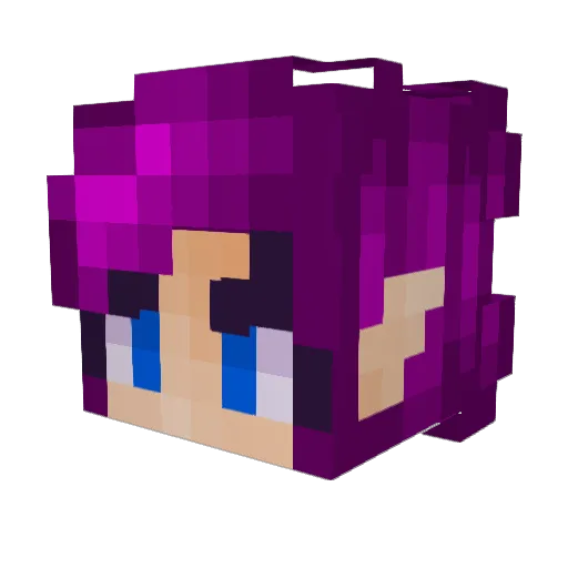 NebulaAna_TSOL Minecraft avatar head, 3D render