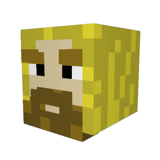 NebulaArc Minecraft avatar head, 3D render