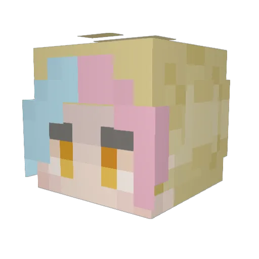 NebulaScout Minecraft avatar head, 3D render