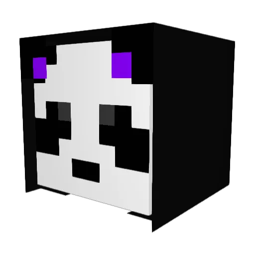 Nebula_27 Minecraft avatar head, 3D render