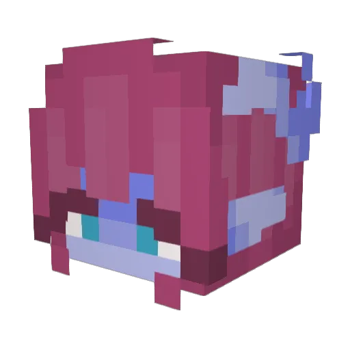 Nebula_Bloom Minecraft avatar head, 3D render