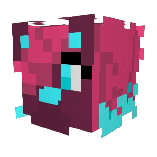 Nebularsty Minecraft avatar head, 3D render