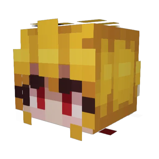 NebuleusBlue Minecraft avatar head, 3D render