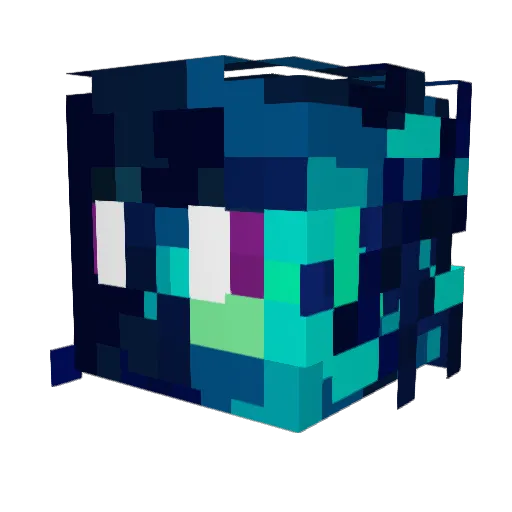 NebulixGoose Minecraft avatar head, 3D render