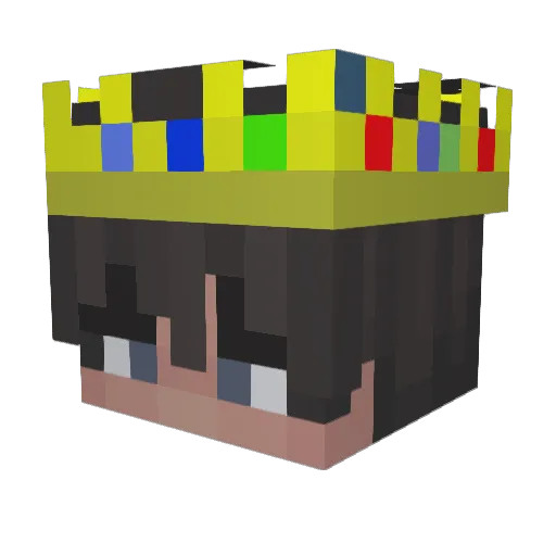NebulousBlade Minecraft avatar head, 3D render