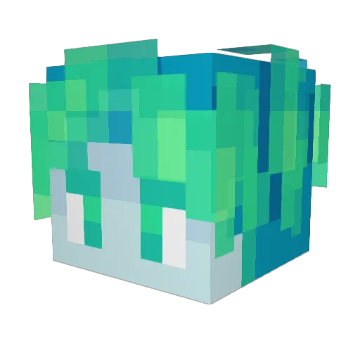 NebulousDoots Minecraft avatar head, 3D render