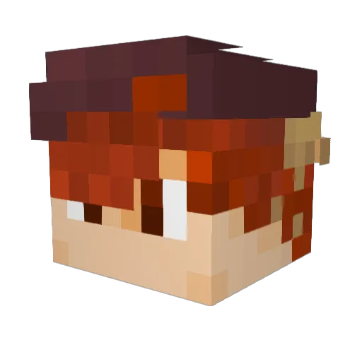 NebulousNoah Minecraft avatar head, 3D render