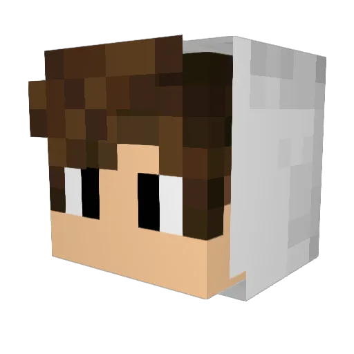 NeburHD Minecraft avatar head, 3D render