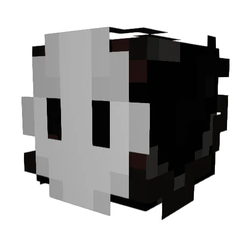 Nechita_ Minecraft avatar head, 3D render