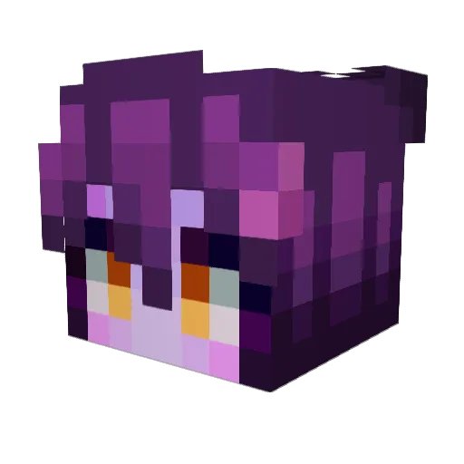 Neck3 Minecraft avatar head, 3D render