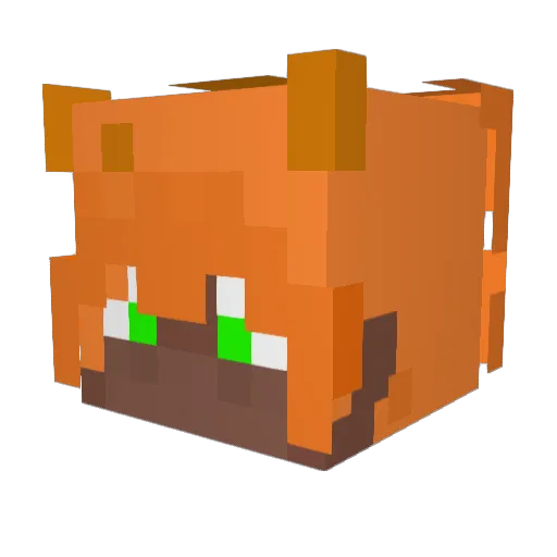 Neck_Gerrs Minecraft avatar head, 3D render