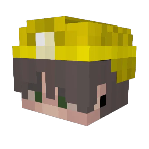 NeckroSpect Minecraft avatar head, 3D render