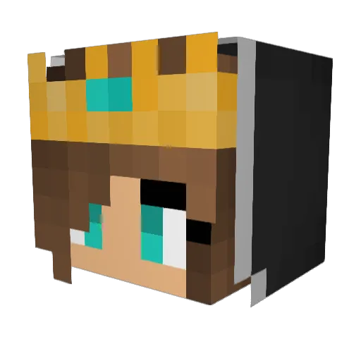 Neclem1 Minecraft avatar head, 3D render