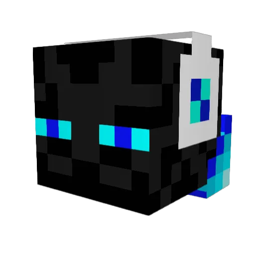 Necmer Minecraft avatar head, 3D render