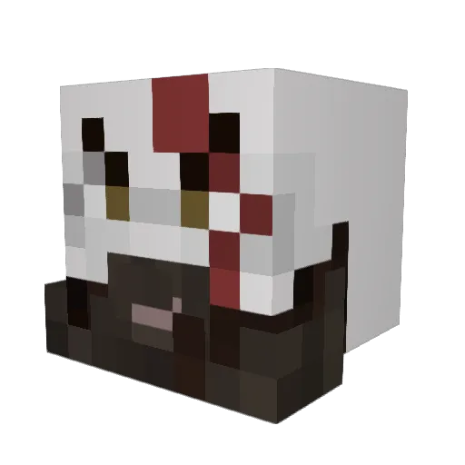 Necodarr Minecraft avatar head, 3D render