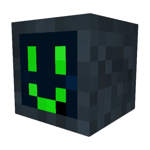 Necoily Minecraft avatar head, 3D render