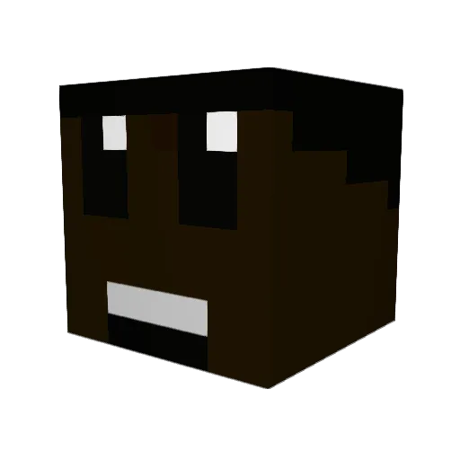NecorasCraft Minecraft avatar head, 3D render