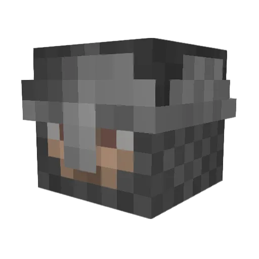 NecotexDD Minecraft avatar head, 3D render