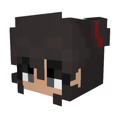 Necro15 Minecraft avatar head, 3D render