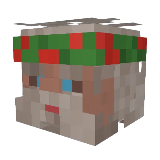 NecroAnalCrusher Minecraft avatar head, 3D render