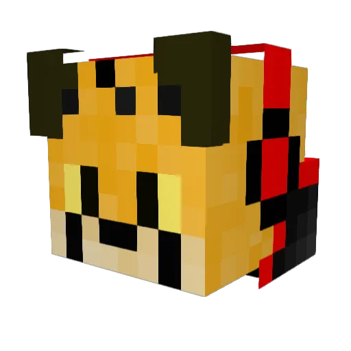 NecroGaming2 Minecraft avatar head, 3D render
