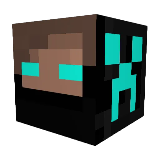 Necro_19 Minecraft avatar head, 3D render