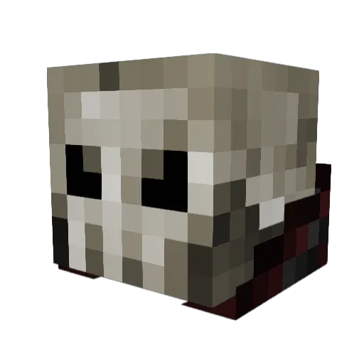 Necro_nomad Minecraft avatar head, 3D render