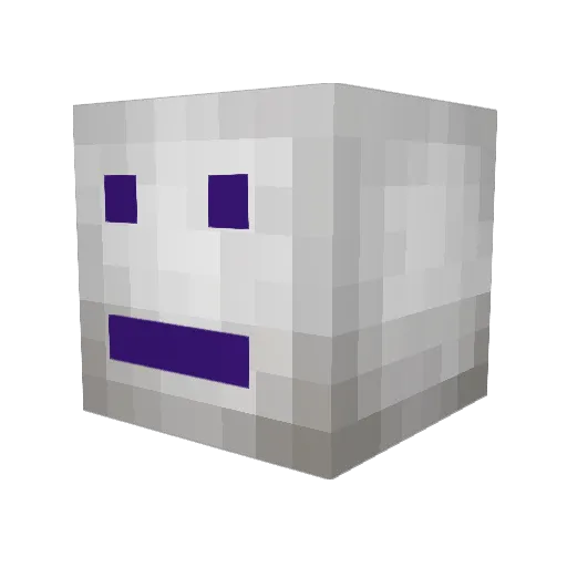 Necrolorion Minecraft avatar head, 3D render