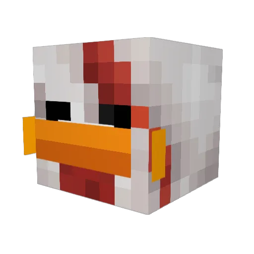 Necromammoth Minecraft avatar head, 3D render