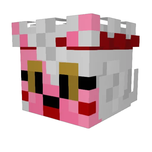 Necromancer5000 Minecraft avatar head, 3D render