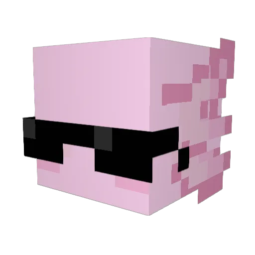 Necrominst Minecraft avatar head, 3D render