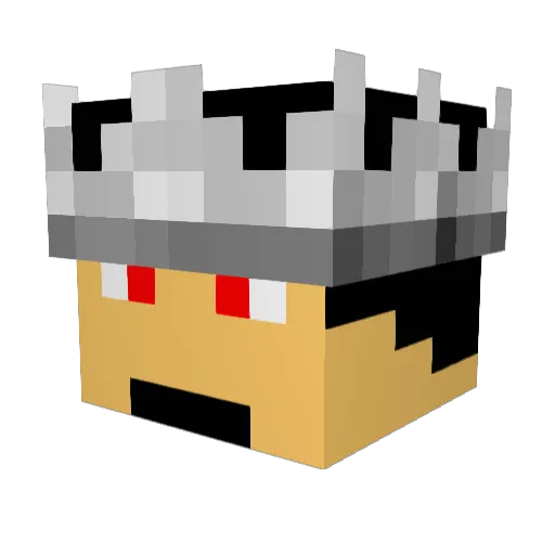Necromme63 Minecraft avatar head, 3D render